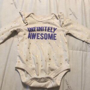 Cat and jack NB onesie